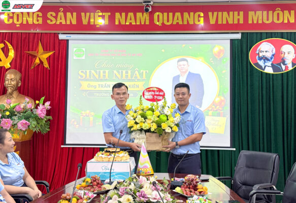 Ban chấp hành Công đoàn Công ty An Việt chúc mừng SN ông Trần Trung Kiên