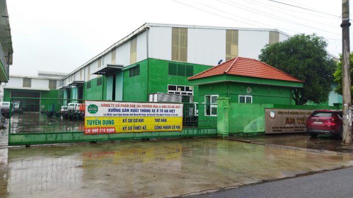 Xưởng sản xuất thùng xe ô tô An Việt tại KCN Quất Động, Thường Tin, Hà Nội.